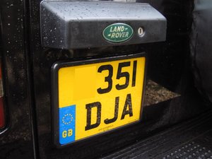 Land Rover Discovery Black Number Plate Surround Kit (Pair) Preview